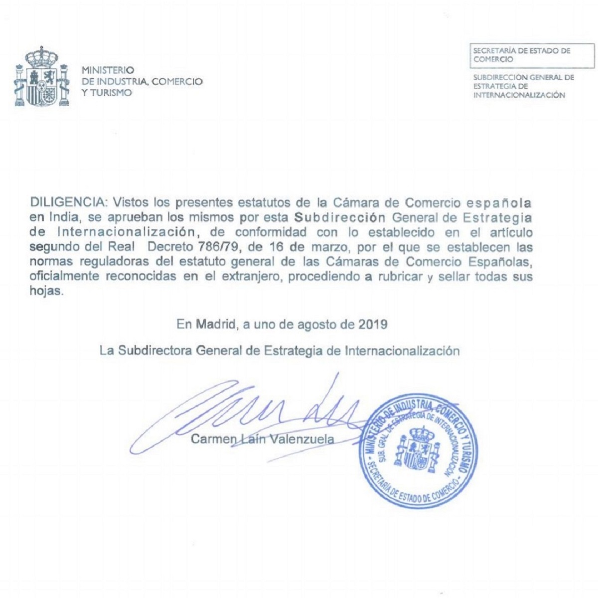 Ministerio De Industria, Comercia Y Turismo